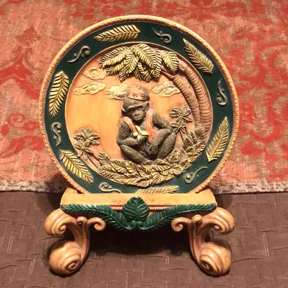 Monkey Decorative Plate
